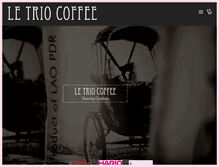 Tablet Screenshot of letriocoffee.com